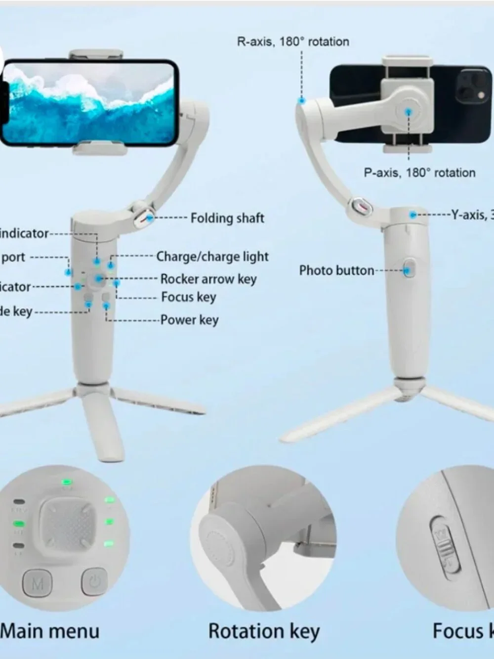 NEW 3-AXIS Merak One Smartphone Stabilizer Phone